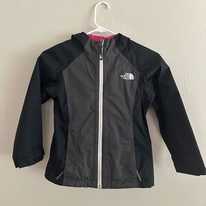 NORTH FACE - NORTHFACE - SIZE XS (6) - KIDS JACKET - SPRING JACKET - BLACK/PINK
